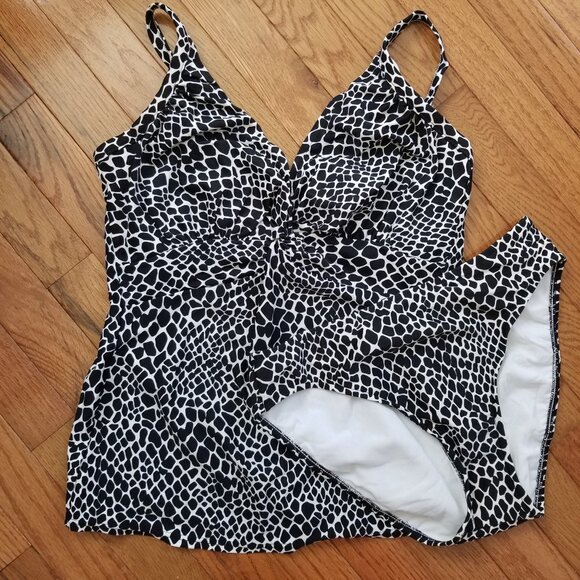 Sunsets Separates tankini swimsuit 34E/L - Picture 1 of 6